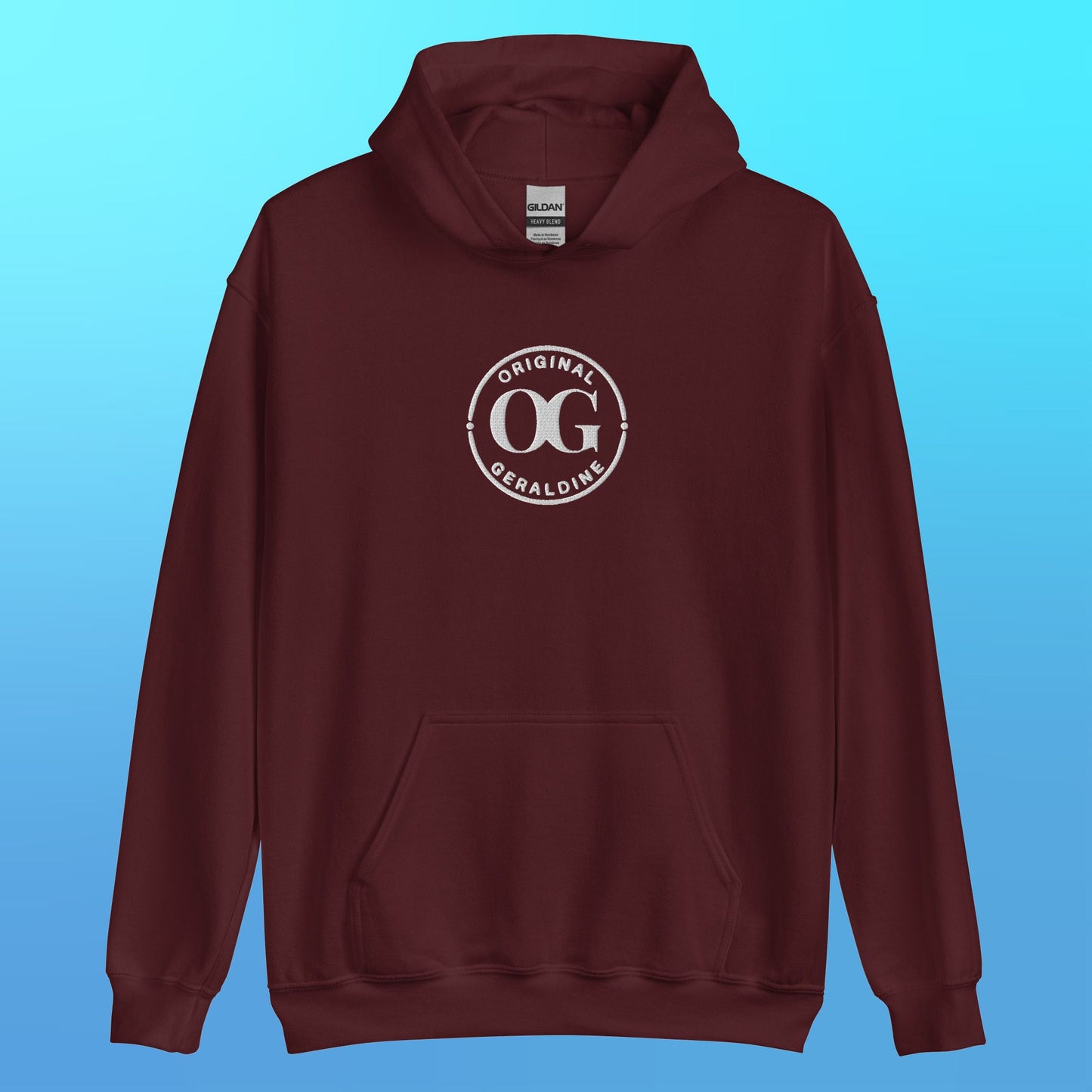 OG Original Geraldine Unisex Hoodie (White Embroidery) - Multiple colors & Size Inclusive!