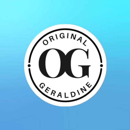 "OG" Original Geraldine Round Vinyl Stickers | Multiple Sizes!